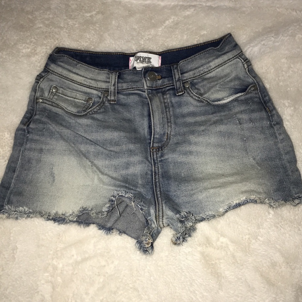 DENIM SHORTS victoria secret pink